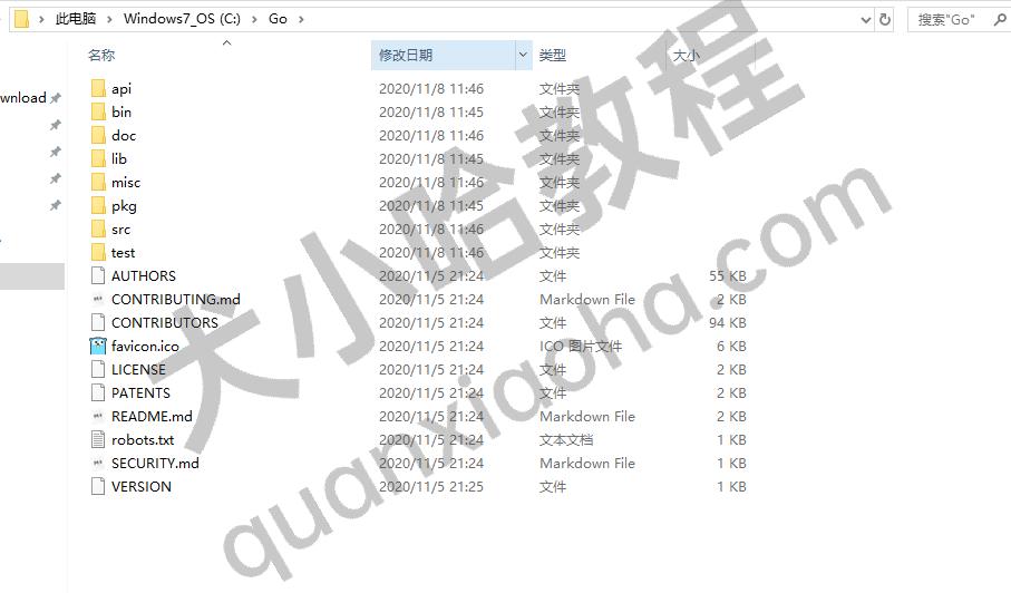 go安装目录结构